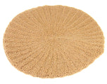 Beret Ribbed Angora Rust