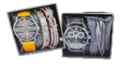 Men Watch & Accessory Set 3pc