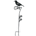 Garden Stake - Tui with Koru In Black