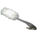 Acrylic Long Handle Mesh Sponge White