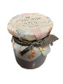 Vintage Floral Glass Candle
