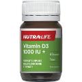 NutraLife Vitamin D3 1000 IU Caps 60s
