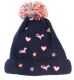 Beanie Navy Unicorn & Heart