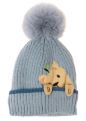 Beanie Blue Kids Bear & Paw