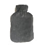 Plush Hot Water Bottle Cover Grey