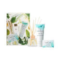 Linden Leaves In Bloom Aqua Lily Hand & Home 3pc Gift Set