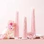 Living Light Candles P&B Icicle Candle Peony Rose Med