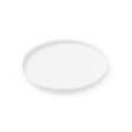Living Light Candle Plate Round White 17.5cm