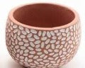 Terracotta & White Planter Small