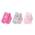 Hudson Baby Girls No Skid Socks (3) 6-12mths