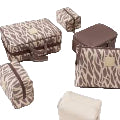 Tender Love + Carry Beige Brown Safari 4pc set