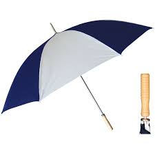 Wicked Sista Umbrella Navy/Wht Stripe Large