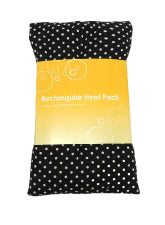 Rectangle Heat Pack Black Polka Dot