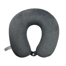 Memory Foam Neck Pillow Grey