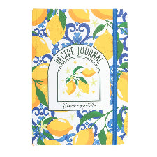 Lemon Print Recipe Journal