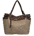Two Tone Brown Shoulder Bag