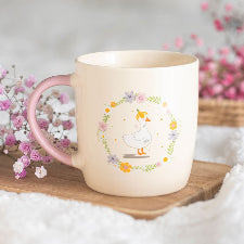 Nibble Floral Duck Mug