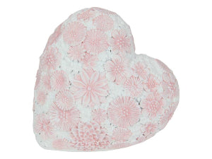 Heart with Pastel Pink Flowers