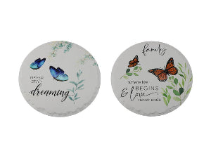 Round Ceramic Garden Plaque 20cm