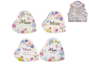 Mum MDF Heart 10cm