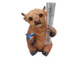 Highland Cow Rain Gauge 17cm