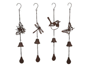 Metal Insects Cast Iron Bell Chime Assorted