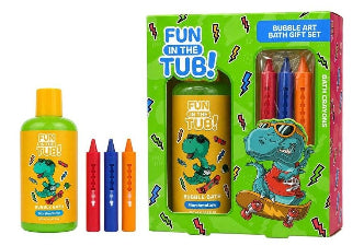 Fun In The Tub Dino Gift Set with 3 Crayon 2pk