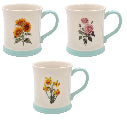 Embossed Flower Mug