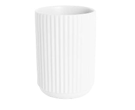 Ceramic Vase White 16x22 Med
