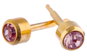 Glam June Birthstone Gold Earrings