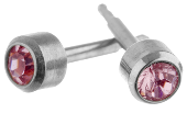 Glam June Birthstone Stainless Earrings