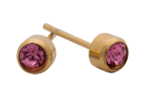 Glam October Birthstone Gold Earrings