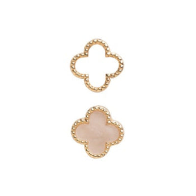 Glam Gold Clover Set 2pair Earrings