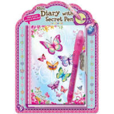 Butterflies Dairy with Secret Pen