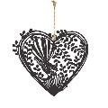 Metal Heart Fantail 16cm