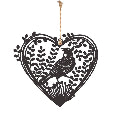 Metal Heart Tui 16cm