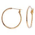 Glam Gold Medium Click Hoop Earrings