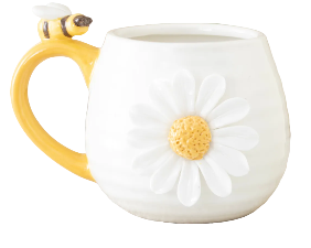 Nibble Daisy Honey Bee Mug