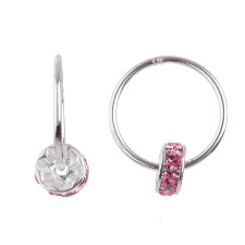 Glam Silver Sleeper + Wheel Light Rose