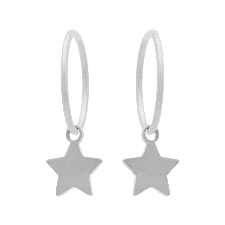 Glam Silver Sleeper +Star drop