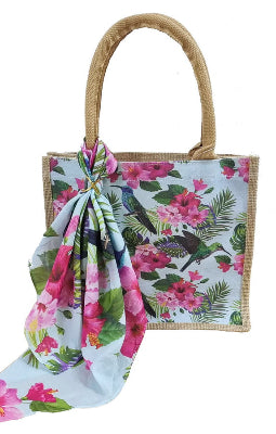 Birds Beach Bag & Scarf & Ring