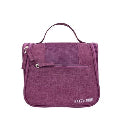 Toiletry Bag Purple 3 Compartment