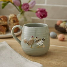 Hen House Belly Mug Happy Family