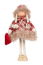 Faith Red Plaid Standing Girl 50cm