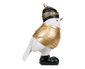 The Soldier Bird Gold/White 11x8x5