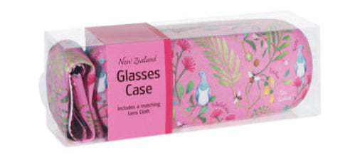 Parrs Glasses Case Flowers Pink