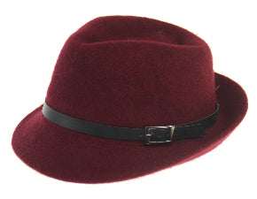 Harlow Trilby Hat Wine