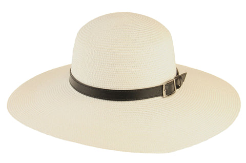 Wide Brim Hat White