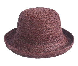 Bucket Hat Cambridge Raffia Burgundy