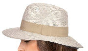 Hat Unisex Fedora 58cm Natural